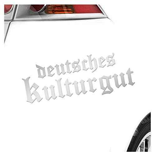 Kiwistar - Autoaufkleber - Deutsches Kulturgut Altdeutsch Heckscheibenaufkleber Auto Aufkleber wetterfest für Kfz LKW Mofa Truck - Sticker außen selbstklebend Tuning Zubehör für Fenster Fahrzeug