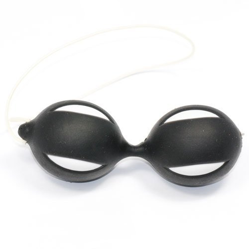 eeddoo® Premium Liebeskugeln - Smart Balls für Sie & Ihn - Analkugeln - Schwarze Butt Plug Kugeln - Analkette - Schwarz - Love Balls (Anal Beads biegsam weich Rückholschlaufe Sextoy Damen Sie Ihn Joy)