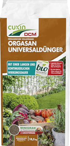 CUXIN DCM ORGASAN UNIVERSALDÜNGER - Mit MINIGRAN® TECHNOLOGY - Universaldünger - Bio Dünger - Langzeitdünger - organischer NPK-Dünger - 10,5 KG