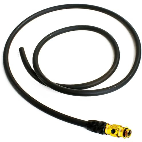 Lezyne Ersatzschlauch für Pumpen mit ABS Flip Ventil Pressure und Micro Floor Drive, Gold-Glänzend, 1-HOSE-V3FLIP
