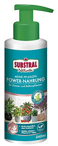 Substral Naturen Meine Pflanzen Power Nahrung, 240ml - veganer Bio Universal Flüssigdünger, pumpen, gießen, fertig