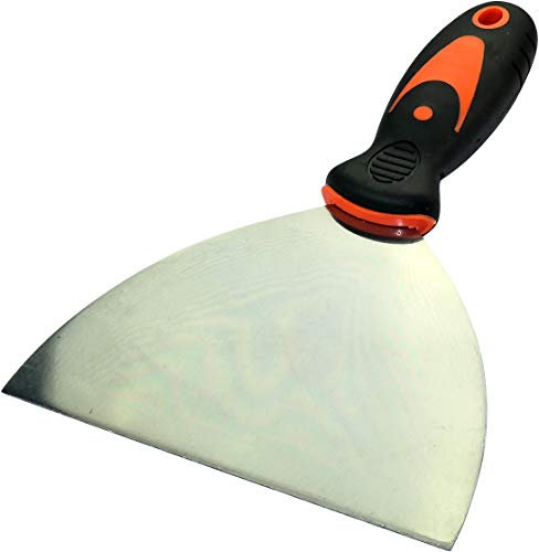 AERZETIX - C46026 - Spatule/Couteau de Peinture 125mm - Couteau à Enduire/Mastic - Spatule de Maçonnerie Plâtrier/Plaquiste/Maçon - Grattoire Papier Peint - Poignée en Plastique/Caoutchouc Bi-Matière