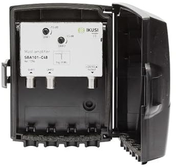 Amplificador de mastil 2E/1S UHF-UHF SBA-101-C48 IKUSI 1296 LTE 5G
