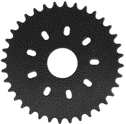 Keenso Rear Chain Sprocket, High Carbon Steel Motorized Rear Sprocket 415 Chain 9 Hole 36T Fits for Motorized Push Bike Sprockets
