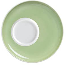 KAHLA Five Senses Wildblume Untertasse 11 cm | Aquarell-Grüner Unterteller aus Porzellan