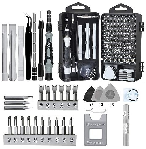 Juego de destornilladores de precisión 115 en 1, juego de herramientas de reparación de precisión Screwdriver, juego de herramientas de reparación de tabletas