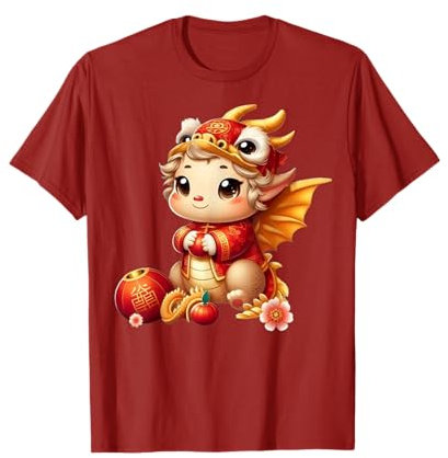 Cadeaux pour enfants du Nouvel An chinois 2024 Baby Dragon T-Shirt