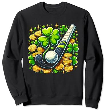 Hockey su prato Trifoglio St Patricks Day Shenanigans Clover Felpa