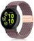 PaceBid 20mm Nylon Bracelet pour Garmin Forerunner 165/165 Music/245/645/Vivoactive 5/6, Tressé Magnétique Bracelets de Remplacement pour Garmin Venu Sq 2/Venu Sq/Sq Music/Approach S50/S44 - Violet