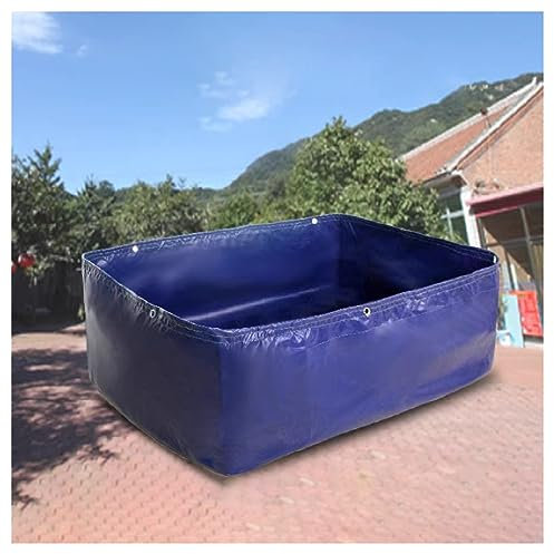 Teich, Gartenfischteich, Aufstellbecken (nur Leinwand, kein Rahmen), großes Aquakulturbecken, Fischbecken zur Zucht, zur Gartenbewässerung, Rahmen nicht im Lieferumfang enthalten(0.6x0.8x0.6m)