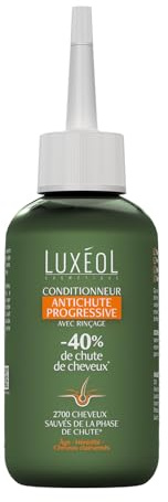 LUXÉOL - Conditionneur Antichute Progressive - Soin Capillaire Avec Rinçage - Réduit Chute De Cheveux de 40%* - 99% Ingrédients Origine Naturelle - Brillance & Résistance - Fabriqué En France - 150ml