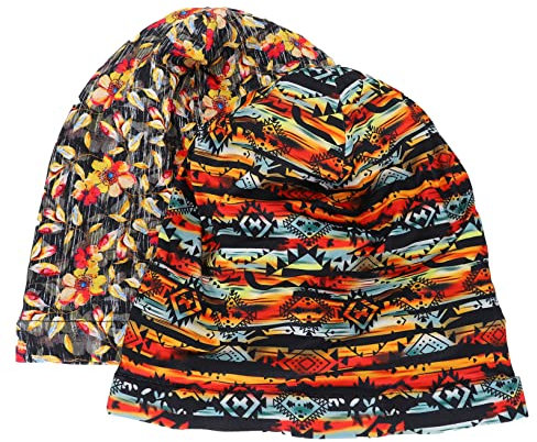 WATIIFUFU 2St Nachtmütze mit Satinfutter damenhut damenmützen sleeping cap damen mütze Schlafmütze für lockiges Haar Schlafmütze für Herren Hut mit breitem Rand Nachtschlafmütze Baumwolle