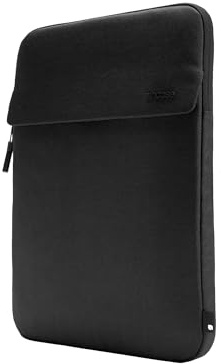 Incase Crosstown Sleeve mit Woolenex – vertikale Ausrichtung, gepolsterter Schutz, robuste Konstruktion, Externe Einschubtasche – PC/Mac-Hülle (schwarz, 14 Zoll MacBooks/Laptops)