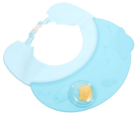 ANDRESLAD Wasserdichte Badehaube Mit Verstellbarem Visier Schützt Augen Und Ohren Beim Baden Und Frisieren Für Kleinkinder Für Stressfreies Duschen Und Haarschnitte