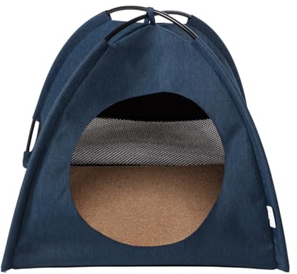 Danish Design Essentials Katzenzelt Denim - Lustige Katzenhöhle mit Abnehmbarer, maschinenwaschbarer Matratze