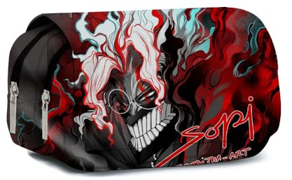Xinchangda Dan Da Dan Astuccio Anime Ayase Momo/Okarun/Turbo Granny, grande capacità, astuccio per penne e cancelleria per studenti, Tipo 7., 22*9*12CM