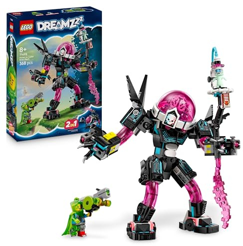 LEGO DREAMZzz 2in1 Mateo vs. Cyber Brain Mech - Modular Robot Toy for 8+ Year Old Boys & Girls - Rebuilds into a Scorpion Figure - incl. a Minifigure and a Dreamling - Creative Gift Idea 71495