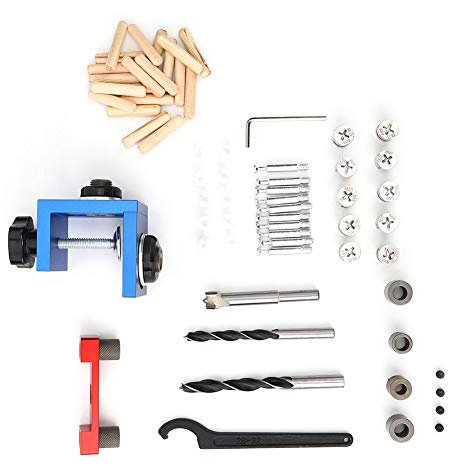 3 In 1 Drill Guide Hole Opener Hole Jig, Aluminum Alloy Woodworking Drilling Tools, Household Use with sturdy Anodizing Treatment, Accurate Punch Positioner for Making