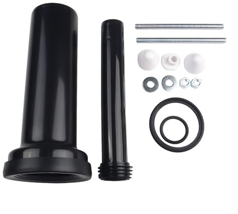 Set di tubi di collegamento per WC da 300 mm per telai WC sospesi a parete, compatibile con Duofix H112/H98/H82, include connettore per pentola da 90 mm e prolunga per tubo di scarico da 45 mm
