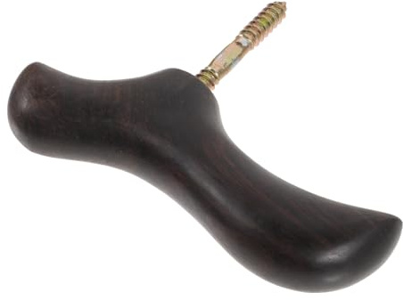 ZUNOXAZ Mango de Bastón de Madera Maciza Ergonómico para Caminar Pomo de Repuesto con Acabado Pulido Accesorio Ligero para Soporte y Equilibrio para Recuperación y Uso Diario