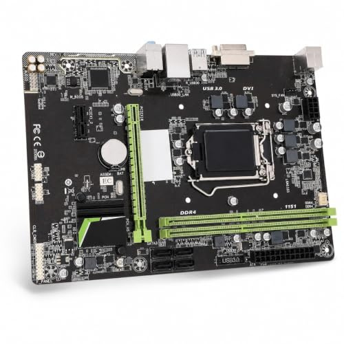 Elprico Scheda Madre Micro ATX, LGA 1151, DDR4 Fino a 2133 MHz, Supporto Processori Core I7 I5 I3 di Sesta e Settima Generazione, Scheda Madre PC con 6 Porte USB 3.0 e 6 Porte USB 2.0