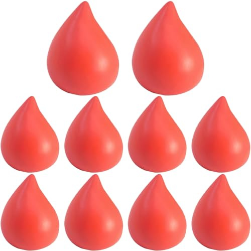 Balles anti-stress, 10 balles à presser pour donner du sang, anti-stress souple et flexible pour la force de la main, soulagement portable, relâche la tension et favorise la relaxation