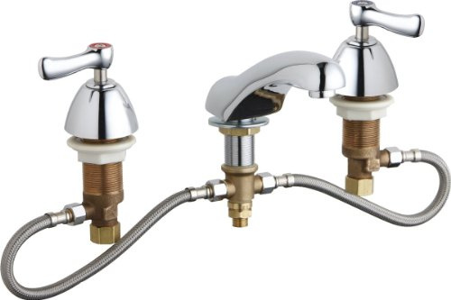 Manual Concealed Hot and Cold Water Sink Faucet, 6 - 26 Mount, Chrome Plated