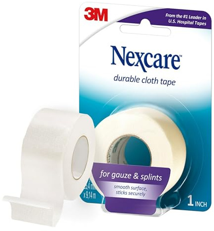 Nexcare Durable Cloth First Aid Tape, 1 in. x 30 ft. (White)
