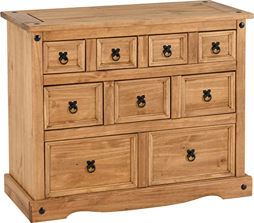 Seconique Corona Merchant Chest in Distressed Waxed Pine