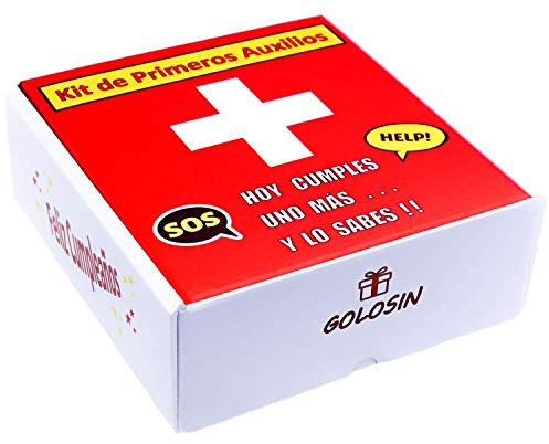 Regalo Original de Cumpleaños 40 50 60 Años – Botiquín con Chuches y Golosinas, Sorpresa Divertida con 10 Simulaciones de Medicinas