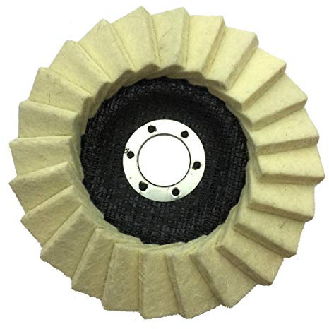 Magma Disco de Pulido Brillo 125 x 22,2 mm, Acero Inoxidable, 24 G, Amoladora Angular