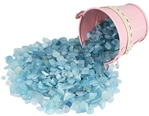 Nupuyai 460g Trommelsteine Edelsteine Heilsteine Dekosteine | kleine Edelstein-Chips, Steinsplitter, Halbedelsteine ohne Loch, Heilsteine Dekosteine für Vasen&Schmuck, Haus Garten Deko