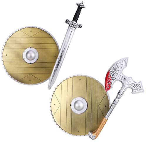 Toyland® Schwert-, Schild-, Axt- und Schafspielset - Viking Dress Up - Rollenspiel
