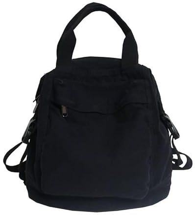 Kleiner Boho-Leinen-Rucksack für Damen, Vintage-Stil, Outdoor-Reisetasche, lässiger Tagesrucksack, ästhetischer Hippie-Y2K-Rucksack