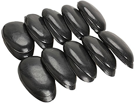 Kuuddker 10 paia di plastica nera parrucchiere colorante copri cuffia per la protezione 'orecchio