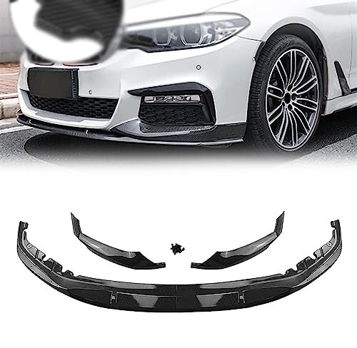 LiuROSE Auto Frontspoiler für BMW G30 5 Series M Tech Sport 2017-2020 520i,Auto Frontstoßflosse Spoiler Canards Lippe Vorne Unten Stoßstangen Protector