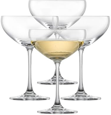SCHOTT ZWIESEL Bicchiere da champagne Bar Special (set di 4), eleganti bicchieri da champagne, bicchieri in cristallo Tritan lavabili in lavastoviglie, Made in Germany (art.123620)