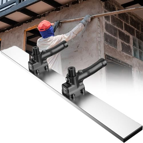 DPQYJPP Righello Elettrico raschiare, Strumento Finitura calcestruzzo massetto Elettrico 12000giri/min, Righello antimanomissione livellamento Superficie Cemento per massetto Elettrico Senza Fili