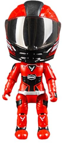 Oseczmut Verwandelnde Motorradpuppe, Motorrad-Actionfigur | Boy Toys Motorradmodell | Sammelfiguren, Q-Version Motorradfahrer-Schreibtischdekoration, Verwandlungsspielfiguren, Sammelspielzeug