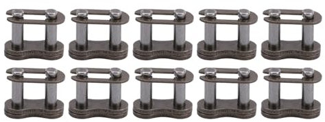 Kettenglied, 10 Stück 25H Chain Master Link Gusseisenverbinder Master Link Connector Ersatz Powersports Rollenketten-Verbindungsglieder für Motorrad Dirt Bike