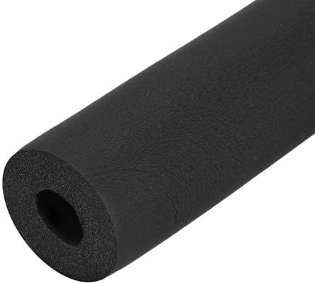 QUARKZMAN 1m Rohrisolierung Schaumstoff, Durchmesser 20mm Isolierstärke 15mm Heizungsrohr Verkleidung für Fitnessgeräte, Rohre, Handhaben (Schwarz)