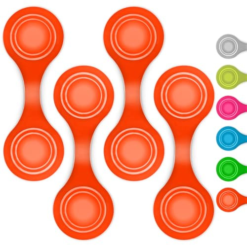 smartday Magnetische Reflektoren (4er Set) - Reflektoren Clip Anhänger für Kinder, Schulranzen, Kleidung, Kinderwagen & Hunde I Reflektor, Leuchtanhänger Hund