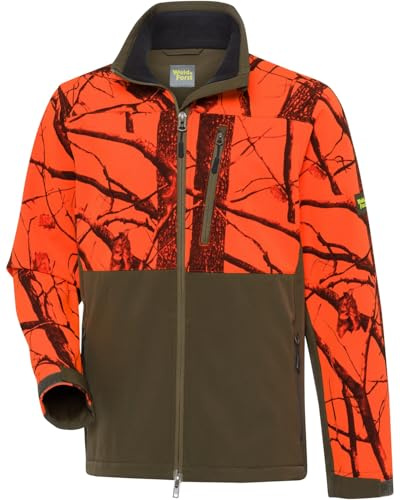 Wald & Forst Softshelljacke Robur Oliv/Signaltarn, M
