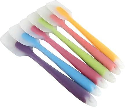 AJ Oneup Multi Color Silicone Spatula - Single Piece, Heat Resistant up to 450°F with Stainless Steel Core - BPA Free, Food Grade, Durable Kitchen Utensil - Seamless, Heavy Duty, Dishwasher Safe