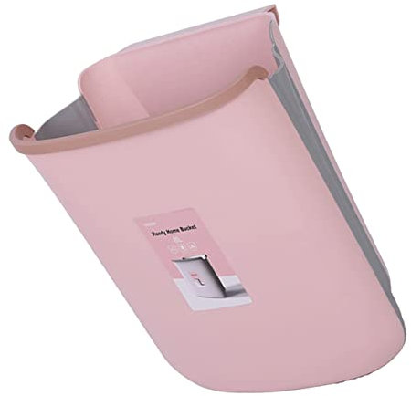 Zerodeko Corbeille à Déchets Pliable Pour Voiture Conteneur De Rangement Suspendu Bac De Déchets Pour Cuisine Rose