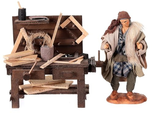 Holyart etabli Menuisier crèche napolitaine Terre Cuite 12 cm