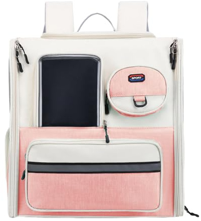【Haustiertragetasche,Katzenrucksack】 Hundetransporter - Belüftete Reisetragetasche für Haustiere, Faltbarer Haustier-Rucksack