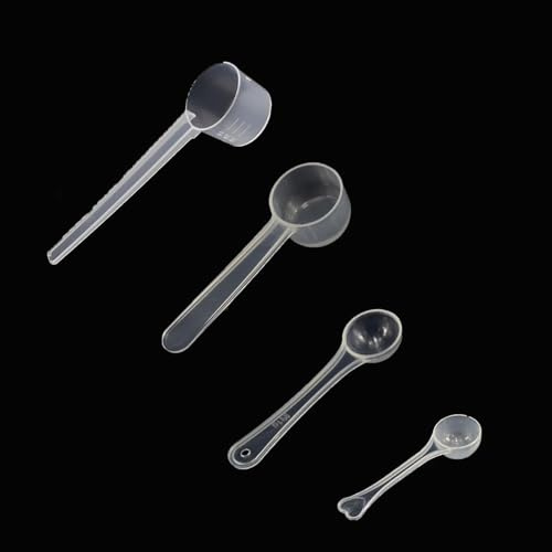 4pcs Measuring Cups 1g 3g 4g 5g Spoons for Measuring Food Scoop for Powder for Protein Creatine Liquids Cooking Fitness Kitchen