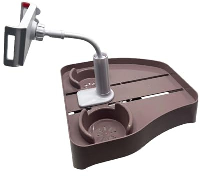 Harilla Hot Tub Table Tray SPA Drink Holder Tray Hot Tub Accessories 3 in 1 Non Slip with Cup Holder Side Table for Patio Outdoor