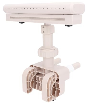 Focket Pool Fountain for Above Ground Pools, Above Ground Pool Fountain Built in LED Lights with Colorful Light Effects, Swimming Pool Waterfall Fountains for Relaxatio & Cooling